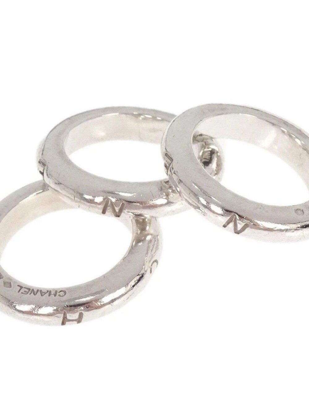 Chanel 3 Set Ring SV925 Silver